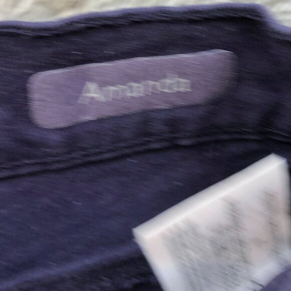 Gloria Vanderbilt Womens Jeans Size 4 Petite Amanda Straight Purple Denim Casual - Picture 8 of 14